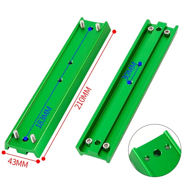 Agnicy 210x43mm Dovetail Plate Astronomical Telescope Accessory Connection Plate Orange Black Green for Small Black 8SE