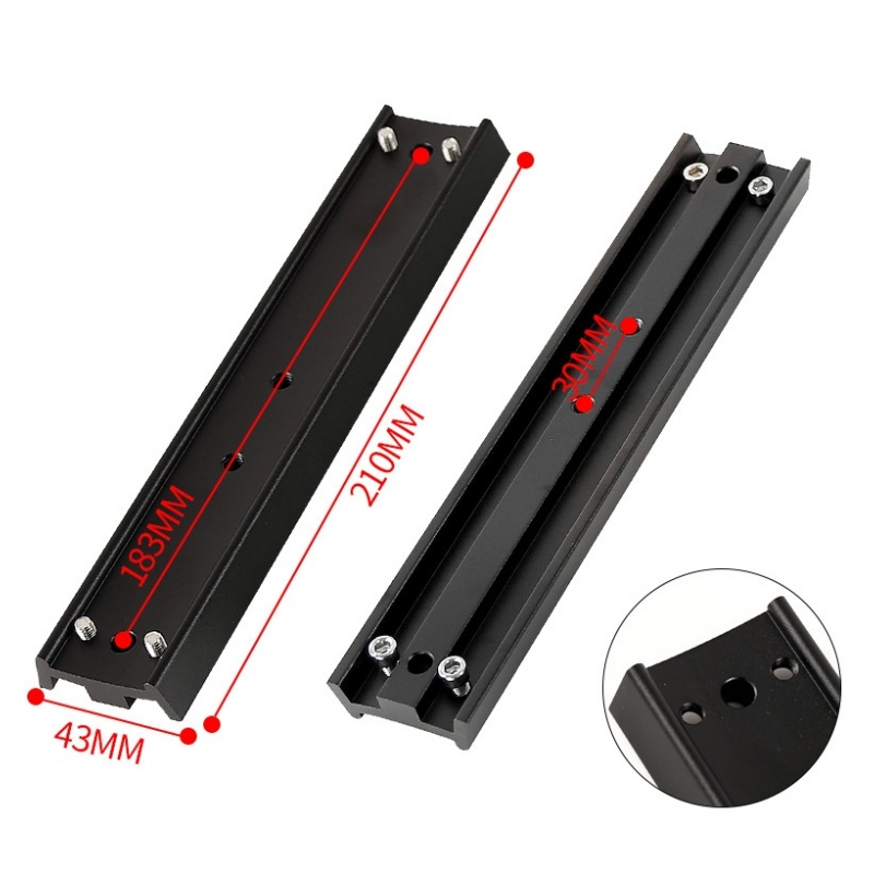 Agnicy 210x43mm Dovetail Plate Astronomical Telescope Accessory Connection Plate Orange Black Green for Small Black 8SE