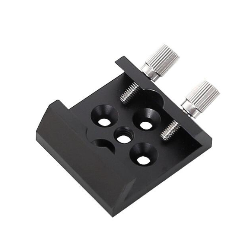 Agnicy Flat Bottomed Starfinder Base Dovetail Groove Plate 1/4 Thread Modified Metal Astronomical Telescope Accessories