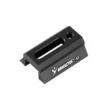 Agnicy 45mm Star Guide Mirror Small Dovetail Plate Dovetail Slot Red & Black Telescope Astronomical Accessory