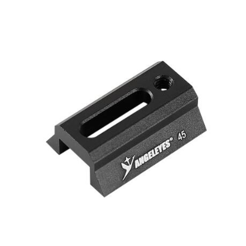 Agnicy 45mm Star Guide Mirror Small Dovetail Plate Dovetail Slot Red & Black Telescope Astronomical Accessory