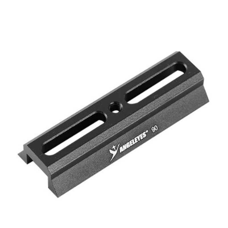 Agnicy 90mm Star Guide Mirror Small Dovetail Plate Dovetail Slot Red & Black Telescope Astronomical Accessory