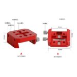 Agnicy Star Guide Mirror Dovetail Plate Cross Groove 75 Degree Small Black Astronomical Telescope Accessory Red Plate 055 Type