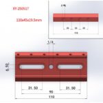 Angeleyes 110mm 110x6.5mm 60 Degrees Multifunctional Expansion Board Dovetail Solot Star Searching Guiding Base Dovetail Plate