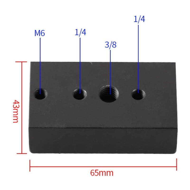 Agnicy 65mm Narrow Gauge Dove Tail Plate with Large Field Dimension Dove Tail Plate Astronomical Telescope Accessories