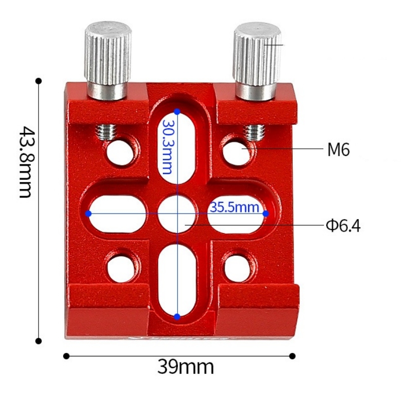 Angeleyes 39x43.8mm 60 Degree Sinking Cross Base Dove Tail Groove Star Seeking Guide Rail Clamp Astronomical Telescope Accessory