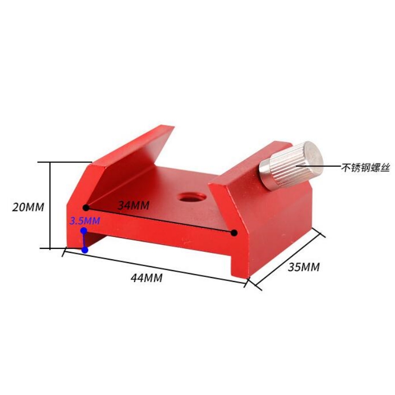 Agnicy Finder Mirror Base Dovetail Slot Tailgate Telescope Accessory Black & White & Red