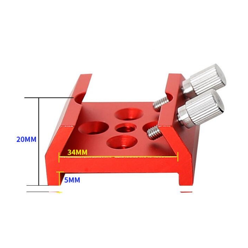 Agnicy Grooved Starfinder Base Dovetail Groove Plate 1/4 Thread Modified Metal Astronomical Telescope Accessories