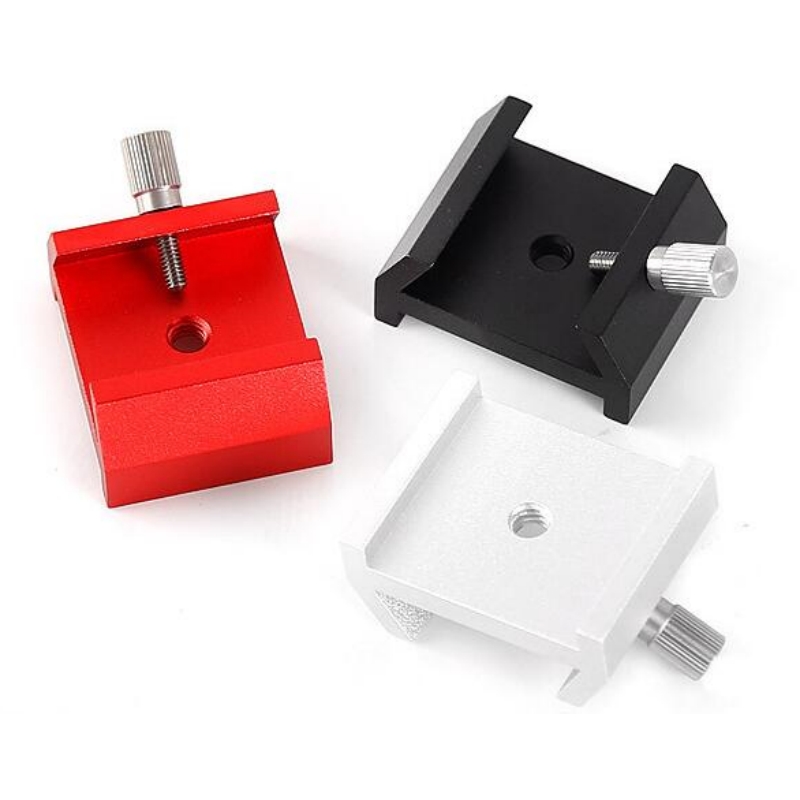 Agnicy Finder Mirror Base Dovetail Slot Tailgate Telescope Accessory Black & White & Red