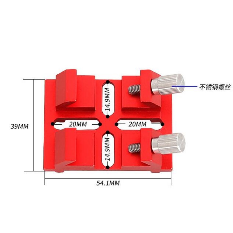 Agnicy Widening Bridge Cross Starfinder Base Dovetail Slot 39x54mm Astronomical Telescope Accessories Red & Black Color