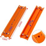 Agnicy 210x43mm Dovetail Plate Astronomical Telescope Accessory Connection Plate Orange Black Green for Small Black 8SE