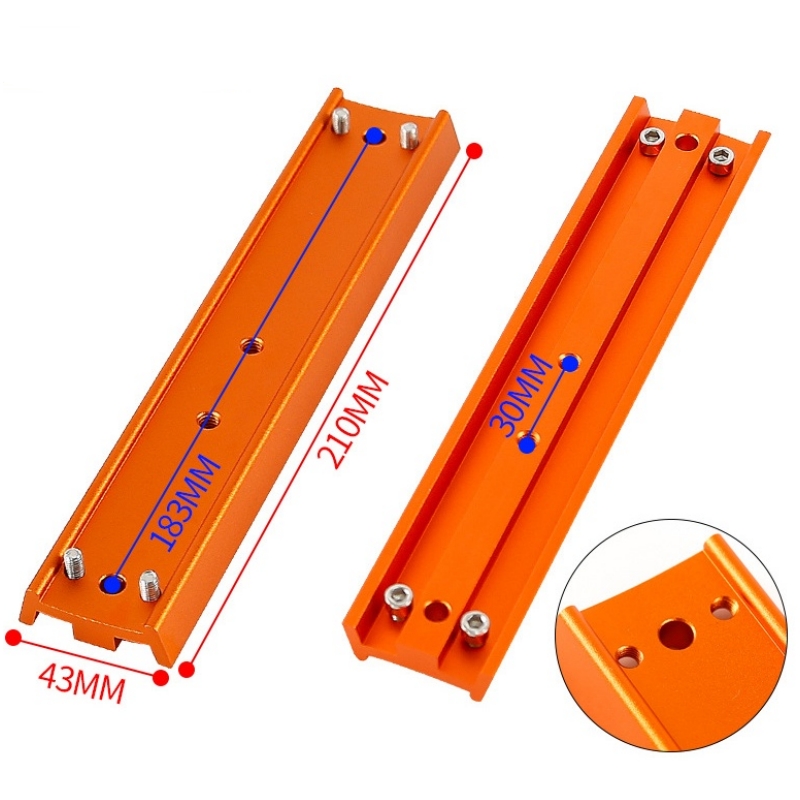 Agnicy 210x43mm Dovetail Plate Astronomical Telescope Accessory Connection Plate Orange Black Green for Small Black 8SE