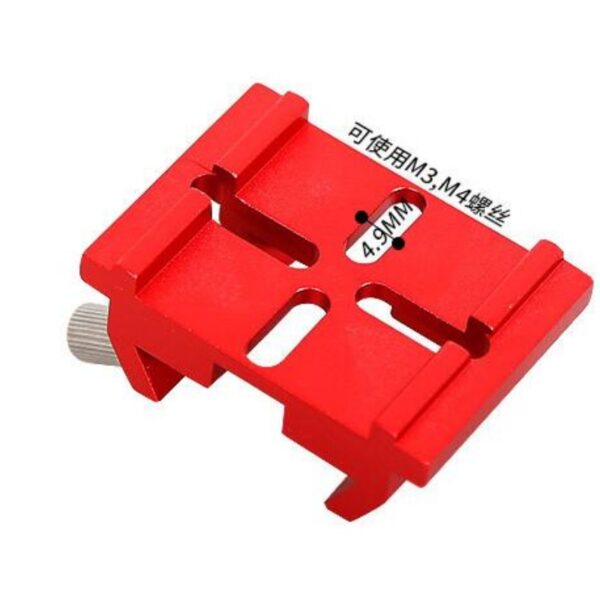 Agnicy Widening Bridge Cross Starfinder Base Dovetail Slot 39x54mm Astronomical Telescope Accessories Red & Black Color