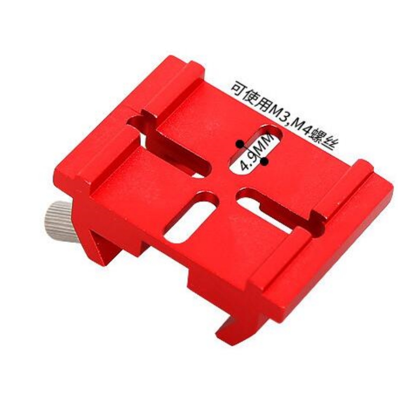 Agnicy Widening Bridge Cross Starfinder Base Dovetail Slot 39x54mm Astronomical Telescope Accessories Red & Black Color