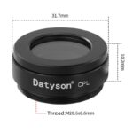 Datyson 1.25 Inches Adjustable CPL Circular Polarizing Filter for Astronomical Telescopes
