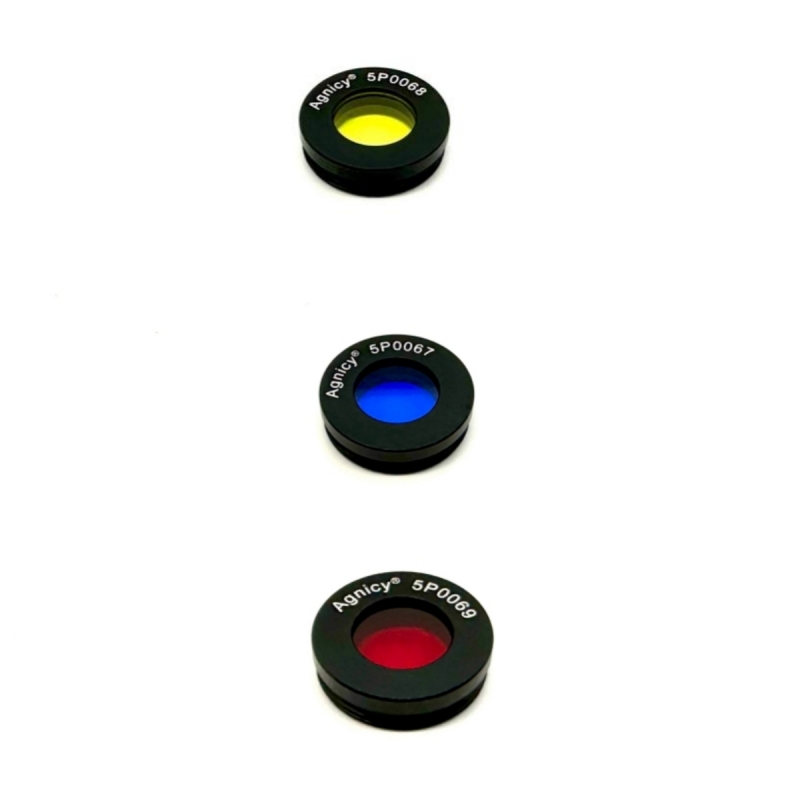 3PCS Agnicy 0.965 Inches Yellow Blue Red Astronomical Telescope Accessories Sun Moon Nebula Filter Only Three Pieces